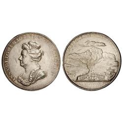 Medalla Captura de Vigo. 12 Octubre 1702. GRAN BRETAÑA. Anv.: ANNA.DEI.GRA.MAG.BR.FRA.ET.HB.REGINA.