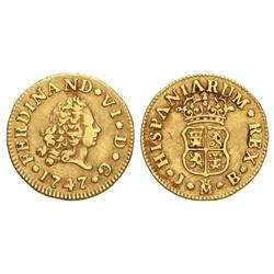 1/2 Escudo. 1747. MADRID. J.B. Cal-242. MBC.