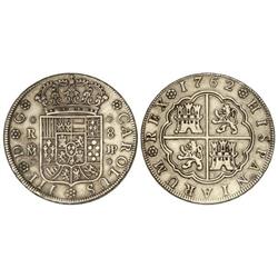 8 Reales. 1762. MADRID. J.P. 27,12 grs. Cal-875. MBC.