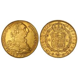 4 Escudos. 1778. MADRID. P.J. Leves rayitas de limpieza. Cal-302. EBC.
