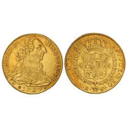 4 Escudos. 1787. MADRID. D.V. Restos de brillo original. Cal-313. EBC.