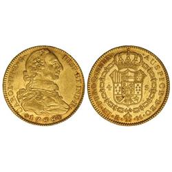 4 Escudos. 1788. MADRID. M. Pleno brillo original. (Insignificante rayita). Cal-315. SC-.