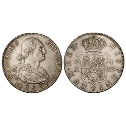 4 Reales. 1792. MADRID. M.F. Restos de brillo. (Rayitas). Cal-825. EBC.