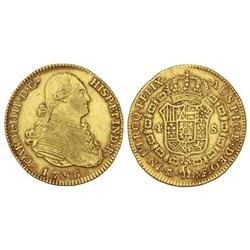 4 Escudos. 1796. MADRID. M.F. (Leves rayitas). Cal-205. MBC+.