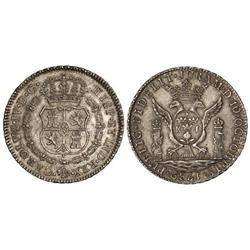 Medalla Proclamación. 1789. LIMA. AR. Ø 36 mm. Pátina y brillo originales. RARA EN ESTA CALIDAD. He-