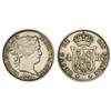 Image 1 : 4 Reales. 1859. SEVILLA. (Rayitas). ESCASA. Cal-329. MBC+.