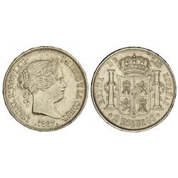 2 Escudos. 1867. MADRID. (Pequeños golpecitos). Cal-204. MBC+/EBC-.