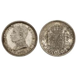 50 Céntimos. 1910 (*1-0). PC-V. Pátina y brillo originales. SC.