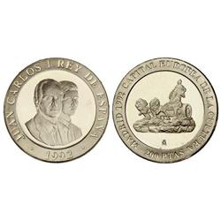 200 Pesetas. 1992. AR. Madrid Capital Europa de la Cultura: Cibeles. En presentación original con ce