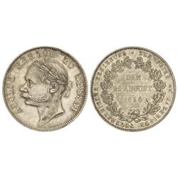 Thaler. 1864. ADOLFO I. NASSAU. AR. (Golpecitos). KM-80. MBC+.