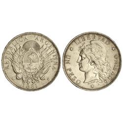 1 Peso. 1881. AR. (Pequeños golpecitos). KM-29. EBC-.