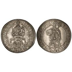 Thaler. 1705. JOHANN ERNST. SALZBURGO. AR. Dav-1234; KM-254. MBC+.