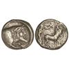Image 1 : Tetradracma. 430-425 a.C. GELA. Anv.: Cuadriga a derecha, Nike encima volando. Rev.: Mitad de toro a