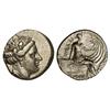 Image 1 : Tetróbolo. S. III a.C. HISTIAIA. Anv.: Cabeza de la ninfa Histiaia a derecha. Rev.: La ninfa Histiai