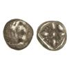 Image 1 : 1/12 Estátera. S. VI a.C. MILETOS. Anv.: Cabeza de león. Rev.: Estrella ornamentada. 1,20 grs. AR. S