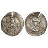 Image 1 : Estátera. 334-333 a.C. TARSOS. ARSAMES. Anv.: Baal sentado a izquierda, delante espiga y racimo de u