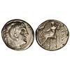 Image 1 : Tetradracma. 336-323 a.C. ALEJANDRO MAGNO. AMPHIPOLOS. Anv.: Cabeza de Hércules con piel de león a d