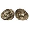 Image 1 : Dracma. ARSGITAR. Anv.: Cabeza laureada de Hércules a derecha. Rev.: Toro androcéfalo a derecha, enc