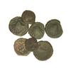 Image 1 : Lote 7 pequeños bronces. ARSE-SAGUNTUM. Casi todo sextantes. Anverso concha y reverso delfín en dife