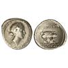 Image 1 : Denario. 46 a.C. CONSIDIA. C. Considius Paetus. Anv.: Cabeza laureada de Apolo a derecha, detrás de