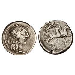 Denario. 123 a.C. PORCIA-1. C. Porcius Cato. Cal-1196; FFC-1050. MBC.