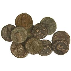 Lote 11 tetradracmas Alejandría. AURELIANO (3), AURELIANO Y VABALATO, DIOCLECIANO (4), PROBO (2) y C