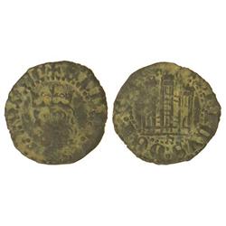 Cornado. ENRIQUE III. SEVILLA. Anv.: Cabeza coronada a izquierda. ENRICVS REX LEGIONIS. Rev.: Castil