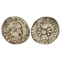 1/2 Carlino. Fecha no visible. NÁPOLES. 1,40 grs. AR. Vti-Tipo 102. MBC-.