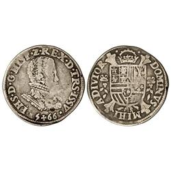 1/5 Escudo. 1566. OVERIJSSEL. HASSELT. AR. Vti-895. BC+/MBC-.