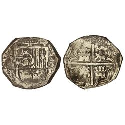 4 Reales. 1592. SEVILLA. B. 13,70 grs. (Oxidaciones). RARA. Cal-401. BC+/MBC-.
