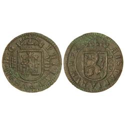 8 Maravedís. 1612. SEGOVIA. (Oxidaciones). ESCASA. Cal-769. MBC+.