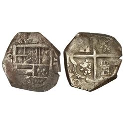 2 Reales. VALLADOLID. 6,60 grs. Ensayador: ¶. Fecha no visible. (Pequeñas oxidaciones). Cal-Tipo 133