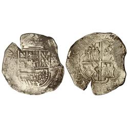 4 Reales. 15(99). TOLEDO. (C). 13,80 grs. (Grieta). Cal-288. MBC.