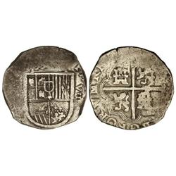 8 Reales. (SEVILLA). (B). 27,20 grs. Fecha no visible. Cal-Tipo 67. MBC/MBC-.