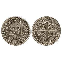 1 Real. 1731. SEVILLA. P.A. Cal-1718. MBC.