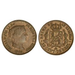 10 Céntimos de Real. 1863. SEGOVIA. Cal-609. SC-.
