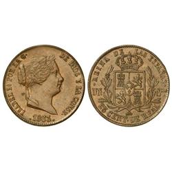 25 Céntimos de Real. 1863. SEGOVIA. Cal-598. EBC-.