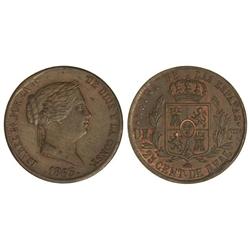 25 Céntimos de Real. 1863. SEGOVIA. (Leves golpecitos). Cal-598. EBC-.