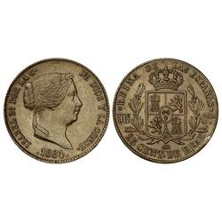 25 Céntimos de Real. 1864. SEGOVIA. Cal-599. EBC.