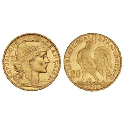 20 Francos. 1902. AU. Gallo. (Leves golpecitos). KM-847. EBC/EBC-.