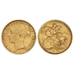 1 Soberano. 1876. VICTORIA. AU. KM-752. MBC+.