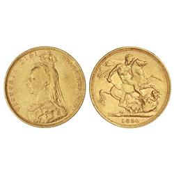 1 Soberano. 1890. VICTORIA. AU. KM-769. MBC/MBC+.