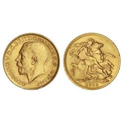 1 Soberano. 1913. JORGE V. AU. KM-820. EBC.