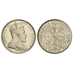 1 Dólar. 1904. EDUARDO VII. AR. (Leves rayitas y golpecitos en gráfila). KM-25. EBC.