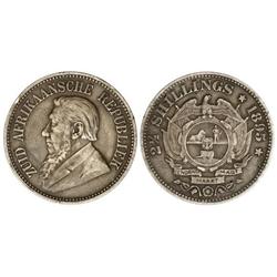 2 1/2 Shillings. 1895. AR. Pátina. (Golpecitos). KM-7. (MBC).