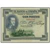 100 Pesetas. 1 Julio 1925. Felipe II. Sin Serie. Ed-B107. MBC+.