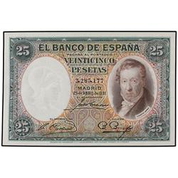 25 Pesetas. 25 Abril 1931. Vicente López. Ed-C9. SC.