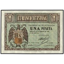 1 Peseta. 28 Febrero 1938. Serie B. (Leves arruguitas). Ed-D28a. SC.