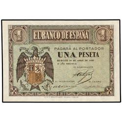 1 Peseta. 30 Abril 1938. Serie D. Ed-D29a. SC.