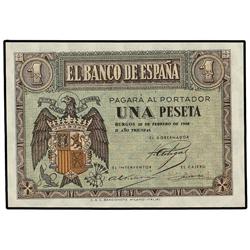 1 Peseta. 28 Febrero 1938. Serie E. Ed-D28a. SC.
